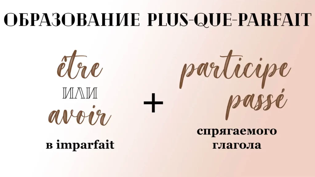Образование Plus-que-parfait | Французский - легко!
